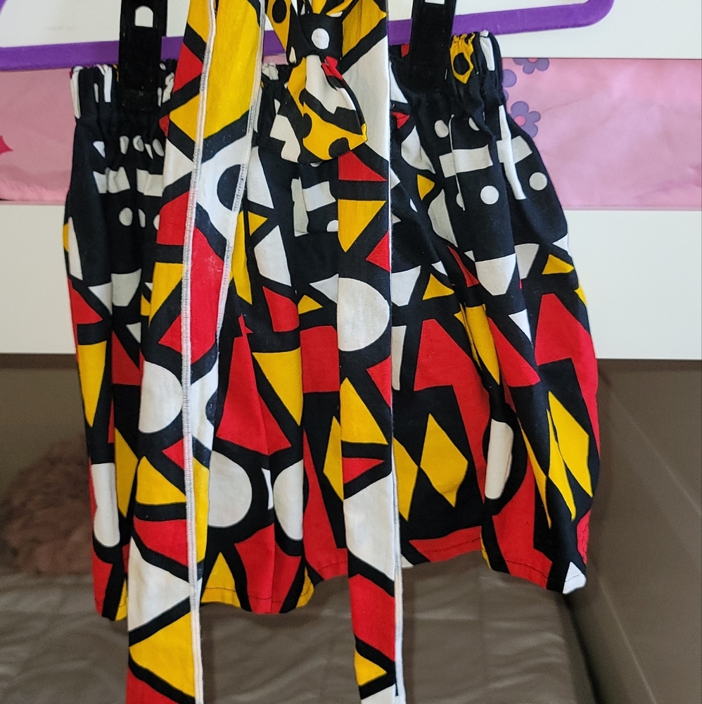 Little girls African Print skirt fits up to age 7